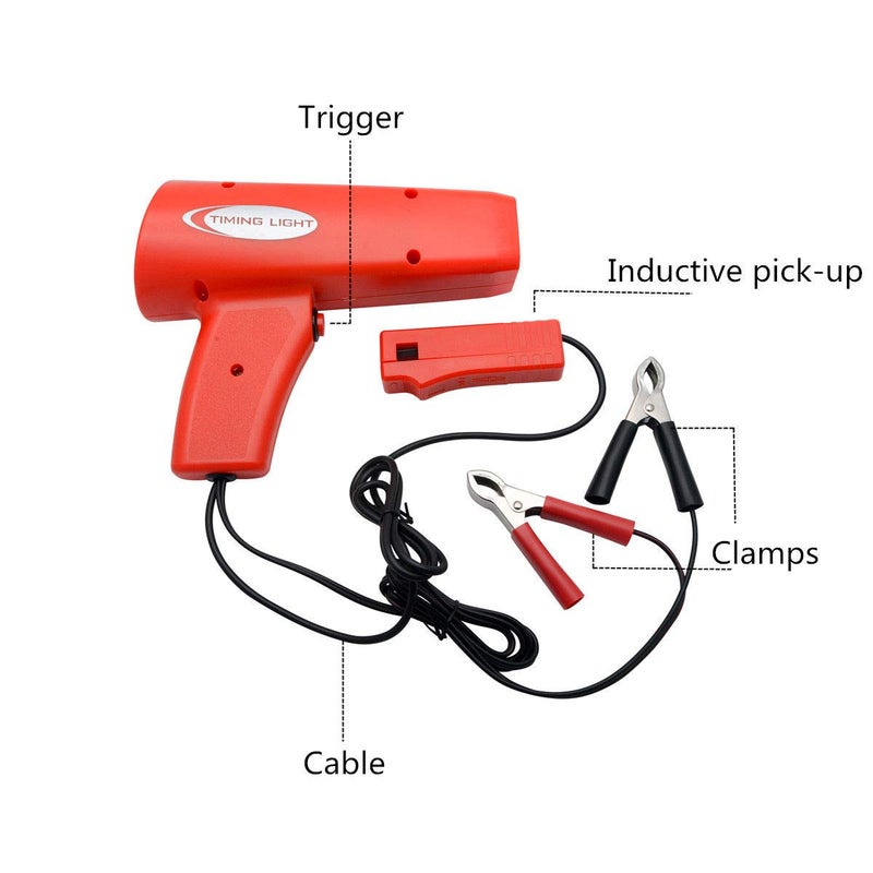 Maso Engine Timing Light Xenon 12V 8000 Professional Ignition Testers Strobe Light for Vehicle Motor Car Van Motorbike - Image 2